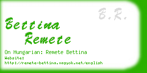 bettina remete business card